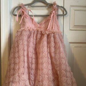 Lulu’s Pink Tulle Babydoll Mini Dress – NWT/Sold Out / Waitlist